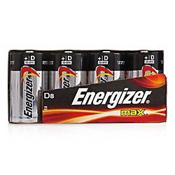 Energizer MAX D Alkaline Batteries, 8-Count