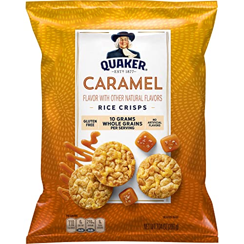 Quaker Rice Crisps, Caramel Corn, 7.04 oz Bag