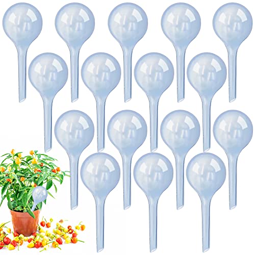 16pcs Plant Watering Globe,Automatic Self-Watering Plastic Globes,Garden Plant Watering Bulbs for Indoor Outdoor Plants,Flowers,Garden Water Device(Small,Gray Blue)