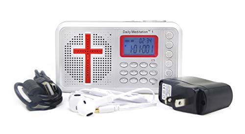 Daily Meditation 1 NRSV Catholic Edition Audio Bible Player- New Revised Standard Version Electronic Bible (with Rechargeable Battery, Charger, Ear Buds and Built-in Speaker)