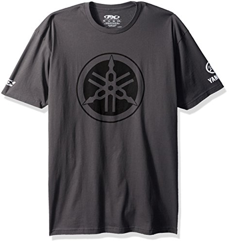 Factory Effex (16-88290) 'YAMAHA' Tuning Fork T-Shirt (Charcoal, Medium)