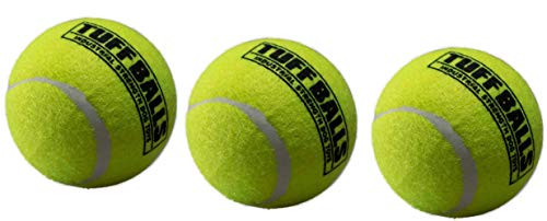 PetSport 3 Pack of Tuff Ball Tennis Balls for Dogs, 2.5 Inch, Won't Wear Down Teeth