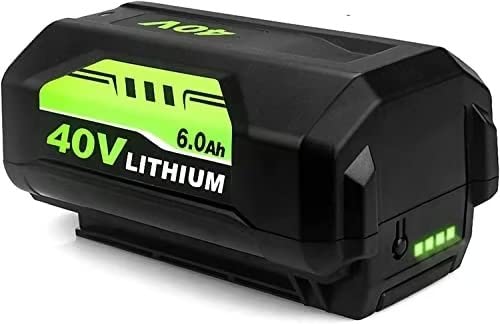 Upgraded 6.0Ah 40 Volt Lithium Replacement for OP4026 Battery Compatible with Ryobi 40V Battery OP4050A OP4015 OP40201 OP40261 OP4030 OP40301 OP4040 O