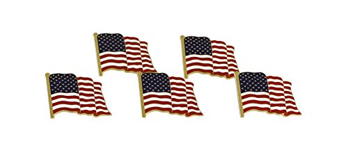 Forge American Flag Lapel Pin Proudly Made in USA (5 Pack)