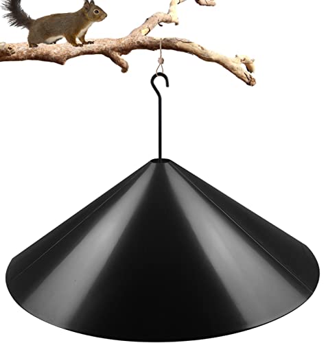 Queension Squirrel Baffle Wrap Guard Around Protects Hanging Bird Feeders - Buckle 19 Inch 1pcs