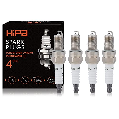 Hipa 14 132 11-S Nickel Copper Core Standard Spark Plug for Kohler 14 132 11 S 1413211-S1 XT675 XT650 XT149 XT800 XT775 NGK DCPR6E(4 Pack)