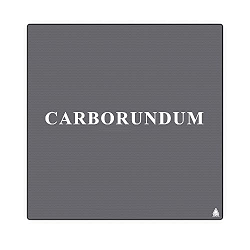 LANTECH Carborundum Coated Glass Bed for Creality Ender 3, Ender 3 Pro, Ender 3 V2, Ender 5 Pro 3D Printer 9.25 inchesX9.35 inches (235X235MM)