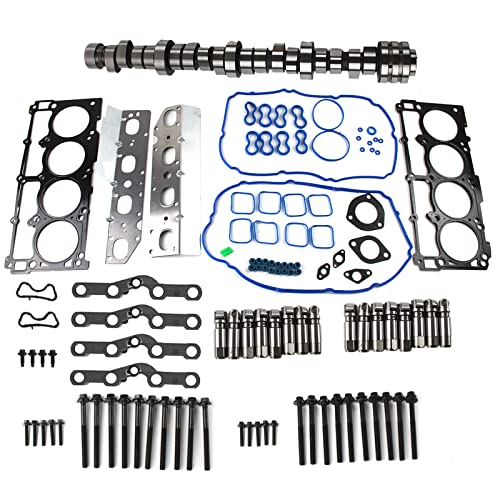 DAYSYORE 53022263AF Engine Camshaft & MDS Valve Lifters Kit Fits for Dodge Ram 1500 Hemi 5.7L V8 2009 2010 2011 2012 2013 2014 2015, With 3 Month Warranty