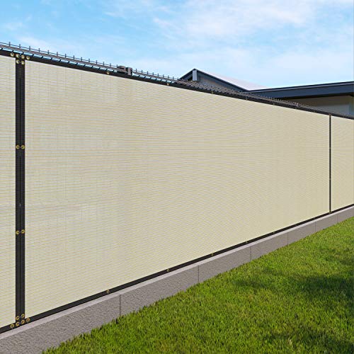 Windscreen4lessPrivacy Screen Fence 6' x 50' Heavy Duty Windscreen Fencing Mesh Shade Net Cover for Outdoor Garden Backyard