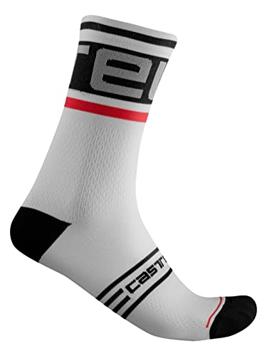 Castelli Prologo 15 Sock XX-Large Black/White