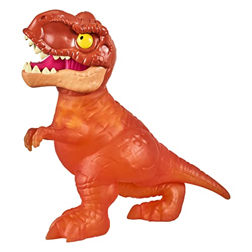 Heroes of Goo Jit Zu Jurassic World, Large SupaGoo T. Rex 7.5" Stretchy, Squishy Dinosaur Figure with Chomp Attack