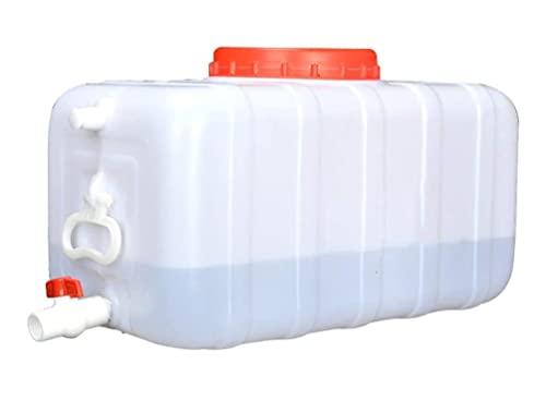 Water Tank Large Capacity Water Tank, Portable Horizontal Water Storage Container, With Faucet Plastic Water Storage Cube, For Household Water Camping Outdoor Self-Driving Tour
