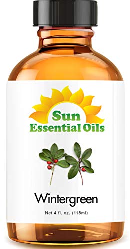 Sun Essential Oils 4oz - Wintergreen Essential Oil - 4 Fluid Ounces