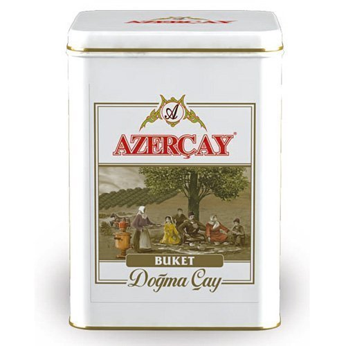 Azerbaijan Tea - Azercay Black Pekoe Tea - Native Tea Series"Buket" - in 100 gr. Metallic Box