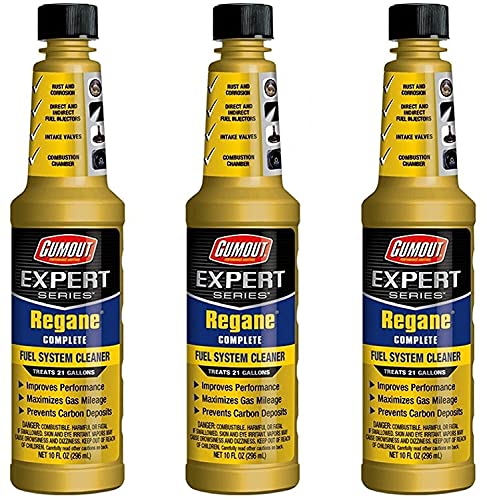 Gumout Expert Series Regane Complete Fuel System Cleaner, 3 Pack - Improves Vehicle Performance, Maximizes Gas Mileage and Prevents Carbon Deposits