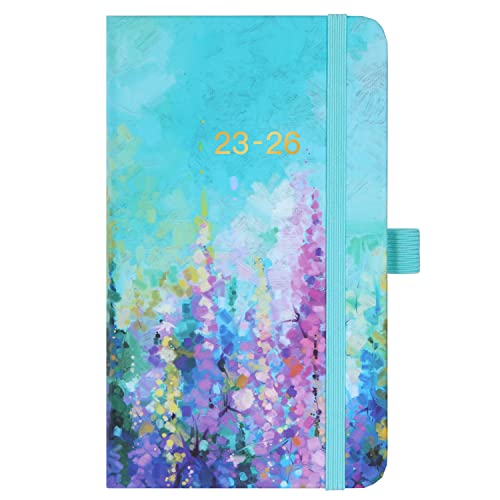 2023-2026 Pocket Planner/Calendar - Monthly Pocket Planner/Calendar with 63 Notes Pages, July 2023 - June 2026, 3.8" x 6.3", 3 Year Monthly Planner with Inner Pocket and Pen Hold - Painting Oil