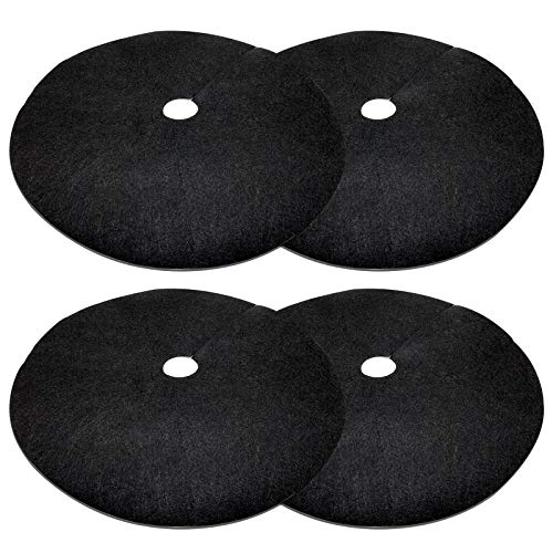 EBaokuup 4 Pack 32.3 Inch Non-Woven Tree Mulch Ring - Degradable Tree Protector Mat, Reusable Tree Weed Barrier Mat for Weed Control Root Protection