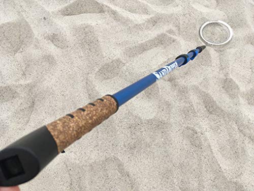 Sand Dipper Full Size Beach Scoop Shovel & Sifter Tool for Beachcombing  Adjustable Sea Glass, Shell, Shark Tooth Sifter for the Beach  Can Be Used as a Walking or Hiking Stick Too  6Basket (blue)