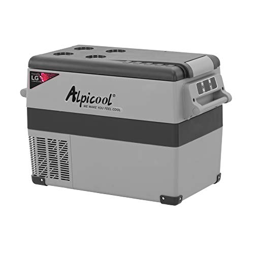 Alpicool LGCF45 Portable Refrigerator 12 Volt Car Freezer 48 Quart Mini Fridge Freezer (-4~68) for Truck, RV, Vehicle, Travel, Outdoor -12/24V DC