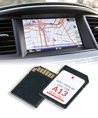 AOCISKA A13 SD Navigation Map Card,GM5T-19H449-AG,Latest 2023 CA US Maps SD Card Sync Navigation System,GM5T19H449AG Navigation sd Card Maps Sync Navigation Card A13,Compatible with SYNC Systems