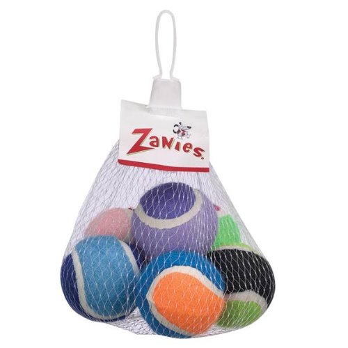 Zanies Mini Tennis Balls for Dogs, 6-Packs,Small Breeds