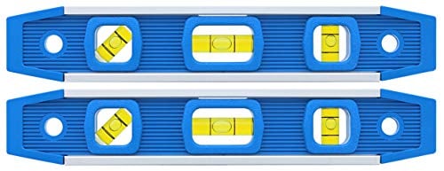 Empire 581-9 9-Inch Dark Blue Aluminum-Sided Dark Blue Torpedo Level with Overhead Viewing Slot (2-Pack)