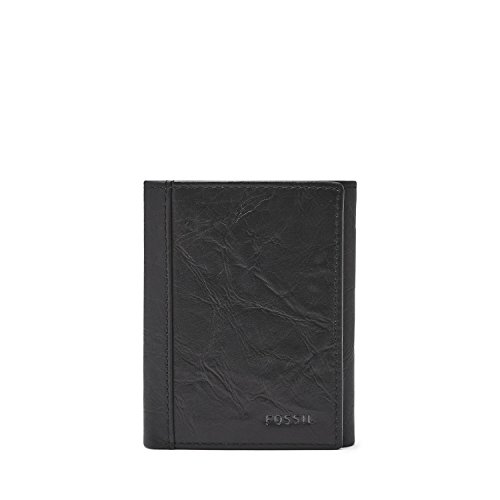 Fossil Neel Extra Capacity Trifold Wallet ML3869 Black