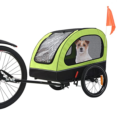 Dog Trailer, Medium Dog Buggy, Bicycle Trailer for Small and Medium Dogs Under 88 lbs