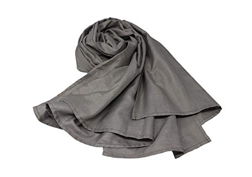 DefenderShield EMF Protection + 5G Radiation Blocking Scarf - One Size for Men and Women (Grey)