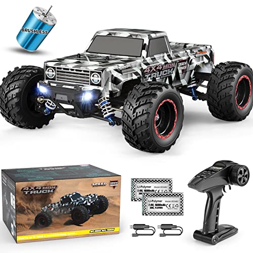 HAIBOXING 1/12 Scale Brushless RC Cars 903A, 4X4 Off-Road RC Monster Truck Fast Remote Control Car of 55KM/H Top Speed, Hobby Grade RTR RC Vehicles All Terrain RC Cars for Adults, Boys