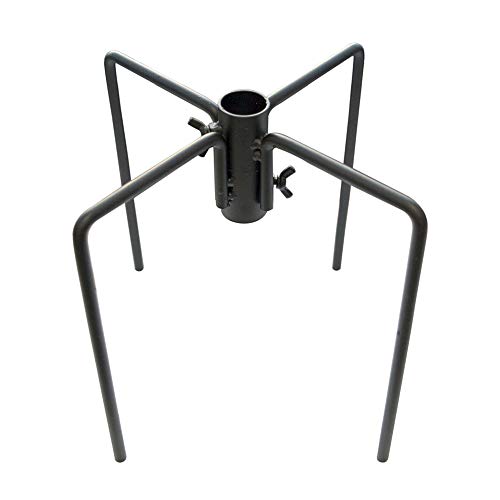 Pole Stabilizer Stand Base with 4 Prongs for 1/2" or 3/4 Freestanding Poles  for Hanging Bird Feeder and Lantern, Outdoor In-Ground Support