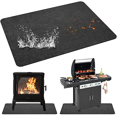 LOREINTA Fireproof Grill Mats,Under Grill Mat 4060 Inch,Grill Floor mats for Outdoor Grill,Grill Matte for Outdoor Grill for Deck,Large Grill mat,Waterproof,Oil and Dirt Resistant, Easy to Clean