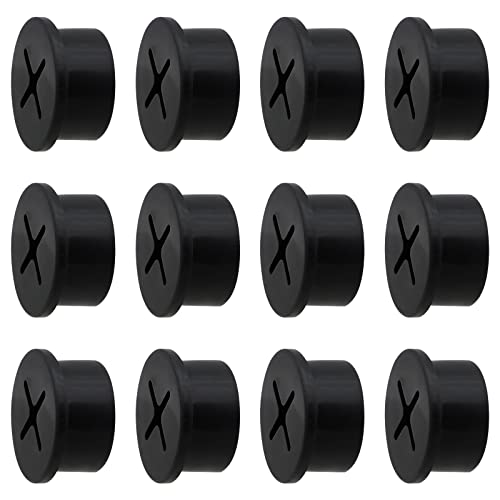 Desk Grommet, 3/4 Inch Flexible Rubber Grommets, Silicone Cable Cord Grommet Wire Hole Cover for Desk, Table and Other Furnitures(12 Pack)