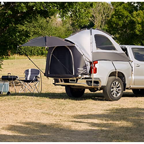 KingCamp Truck Bed Tent 6.5 Foot Truck Camping Tent Preferred 2 Person King Size Truck Tent for Camping Outdoor Portable Pickup Truck Tent with Removable 4'x4' Sun Awning