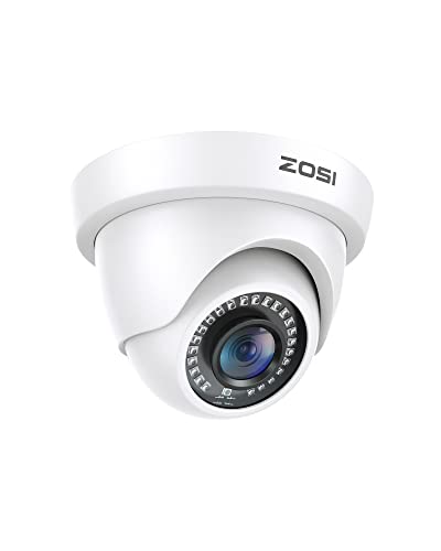 ZOSI 2MP 1080P 1920TVL Hybrid 4 in 1 TVI CVI AHD CVBS Security Camera Outdoor Indoor Surveillance,Weatherproof,Night Vision,For 960H,720P,1080P,5MP,4K analog Surveillance DVR,White