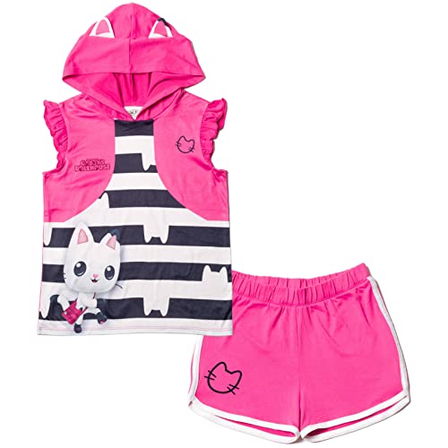 Dreamworks Gabby's Dollhouse Toddler Girls Fashion Tank Top Shorts multicolor/Pink 5T