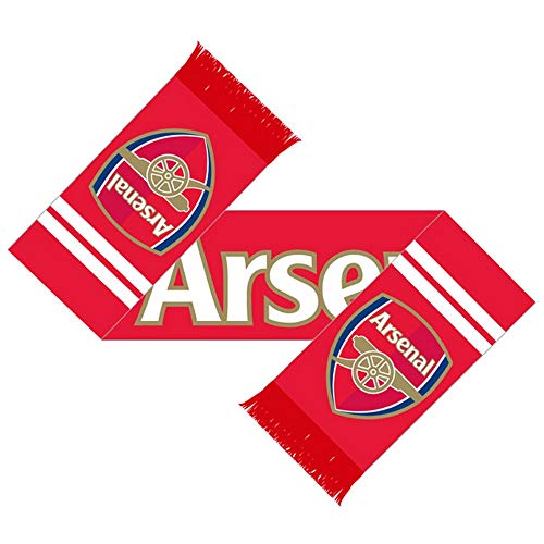 Arsenal FC Gunners Scarf (One Size) (Red/White)