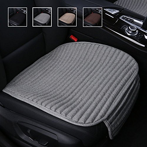 Suninbox Car Seat Covers, Car Seat Cushion,Buckwheat Hulls Car Seat Pads Mat for Auto,Universal Bottom Driver Car Seat Protector Ventilated Breathable Comfortable(Gray)