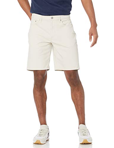 Amazon Essentials Men's Straight-Fit 9" Inseam Stretch 5-Pocket Short, Stone, 36