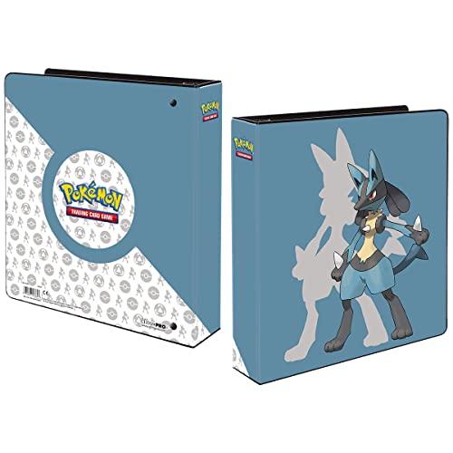 Ultra Pro Lucario 2" Album for Pokmon - Protect Your Gaming Cards In a Vibrant Full-Art Cover Album While On The Move and Always Be Ready For Battle