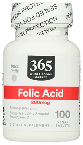 365 by Whole Foods Market, Folic Acid 800MCG, 100 Tablets