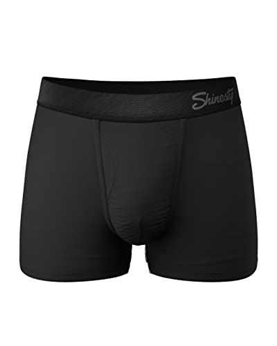 Ball Hammock Pouch Underwear For Men | Mens Boxer Briefs Short Leg | Anti-Chafing, Moisture Wicking, Breathable, Bulge Enhancer, Scrotal Support | US Large Black
