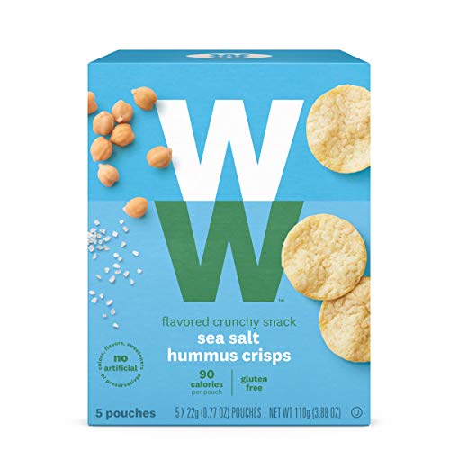 WW Sea Salt Hummus Crisps - Gluten-free, 2 SmartPoints - 1 Box (5 Count Total) - Weight Watchers Reimagined