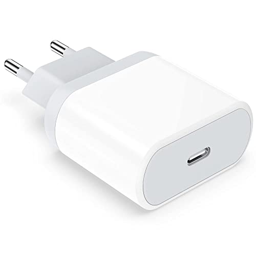 Anigaduo 20W USB C Fast European Plug Adapter for iPhone 14/14 Pro/14 Pro Max/14 Plus/13/12, AirPods, Pad, USBC Charger Cube Travel Charging Power Block for Europe EU Euro Spain Italy France Germany