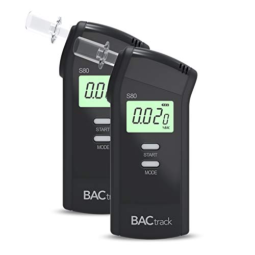 BACtrack S80 Breathalyzer (2 Pack) | Professional-Grade Accuracy | DOT & NHTSA Approved | FDA 510(k) Cleared | Portable Breath Alcohol Tester for Personal & Professional Use