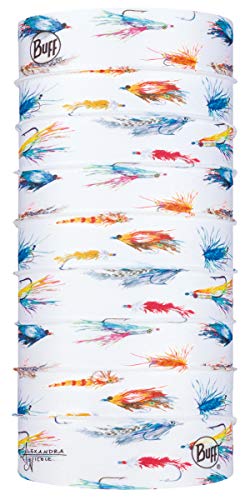 BUFF Multifunctional Neckwear CoolNet UV Fishing Hunting Design, Alexandra Nicole Collection, Saltwater Flies