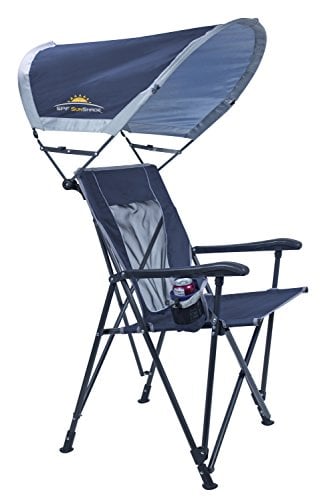 GCI Outdoor Eazy Chair Folding Camp Chair with Adjustable SunShade