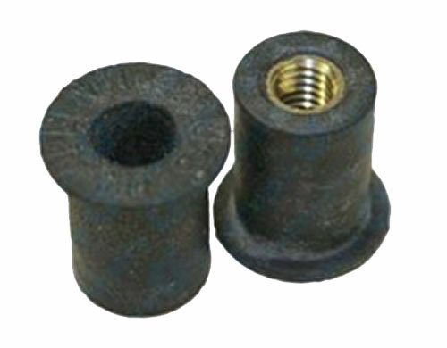 25 M6-1.0 Well Nuts 1/2" Hole .630 Length