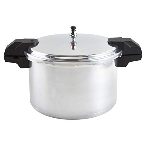 Mirro 92116 Polished Aluminum 5 / 10 / 15-PSI Pressure Cooker / Canner Cookware, 16-Quart, Silver