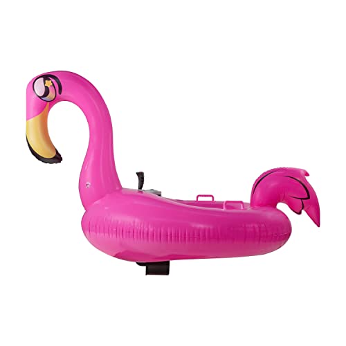 PoolCandy Tube Runner - Swimming Pool Motorized Inflatable Gigantic Animal Ride-ons (Flamingo)